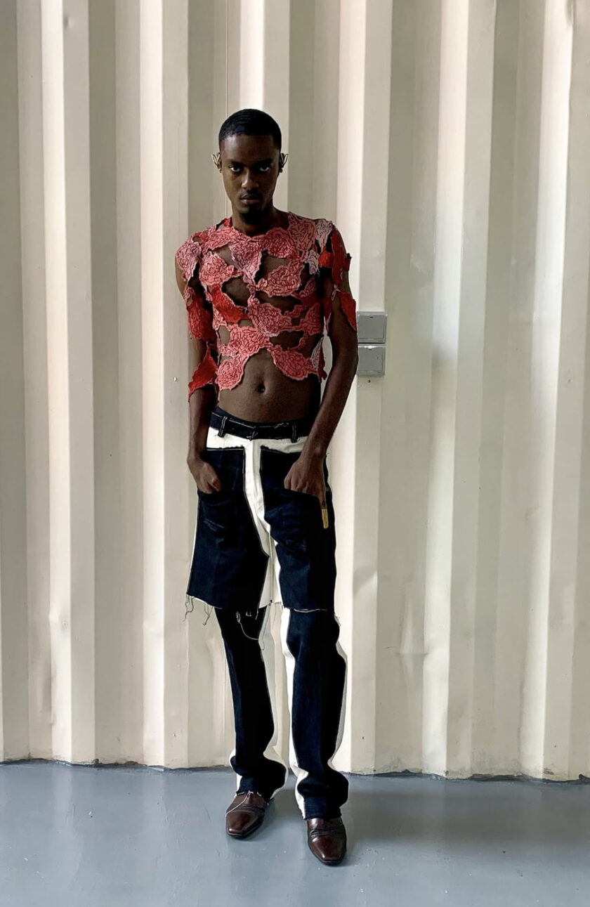 Ajanéé Front Back Panel Tiered Jeans - Image 4