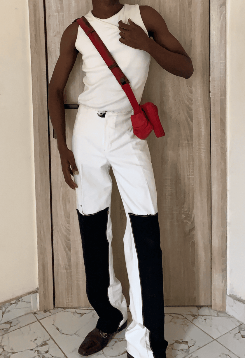 Ajanéé Front Back Panel Tiered Jeans - Image 5