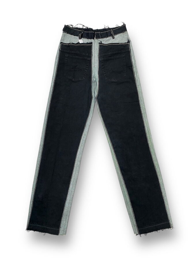 Ajanéé Front Back Panel Jeans in Black