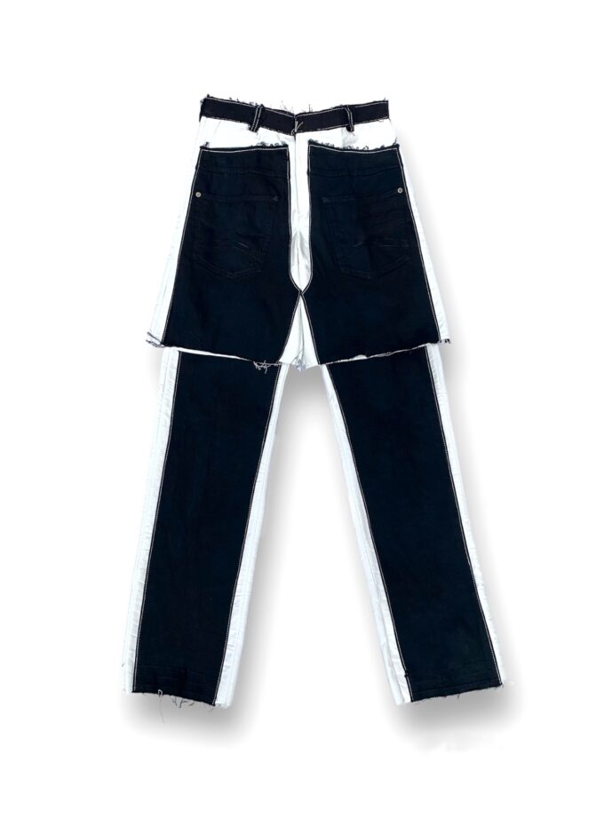 Ajanéé Front Back Panel Tiered Jeans