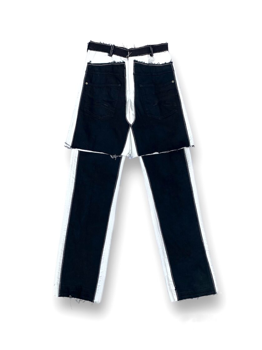 Ajanéé Front Back Panel Tiered Jeans