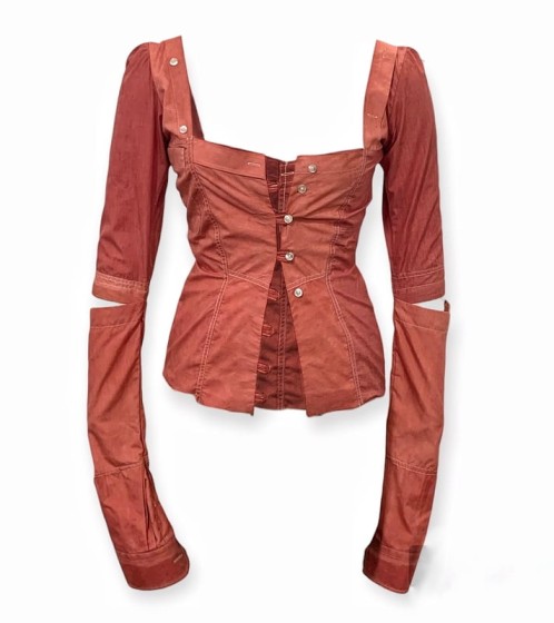 Ajanéé Vented Sleeve Panelled Blouse