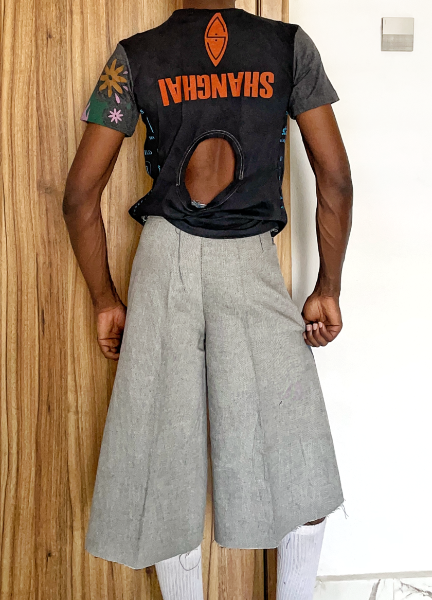 Ajanéé A Line 3/4 Back Panel Jeans - Image 3