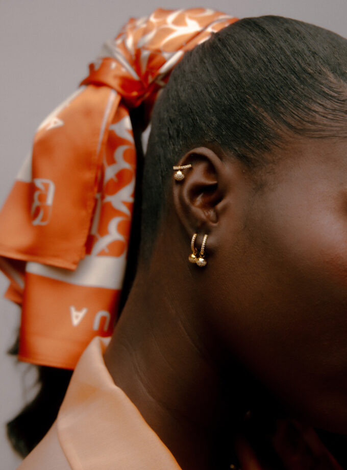 Solace Two-Tone Hoop Earrings