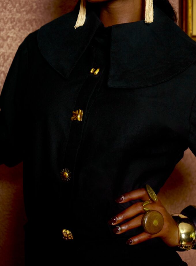 Exaggerated Collar Shirt