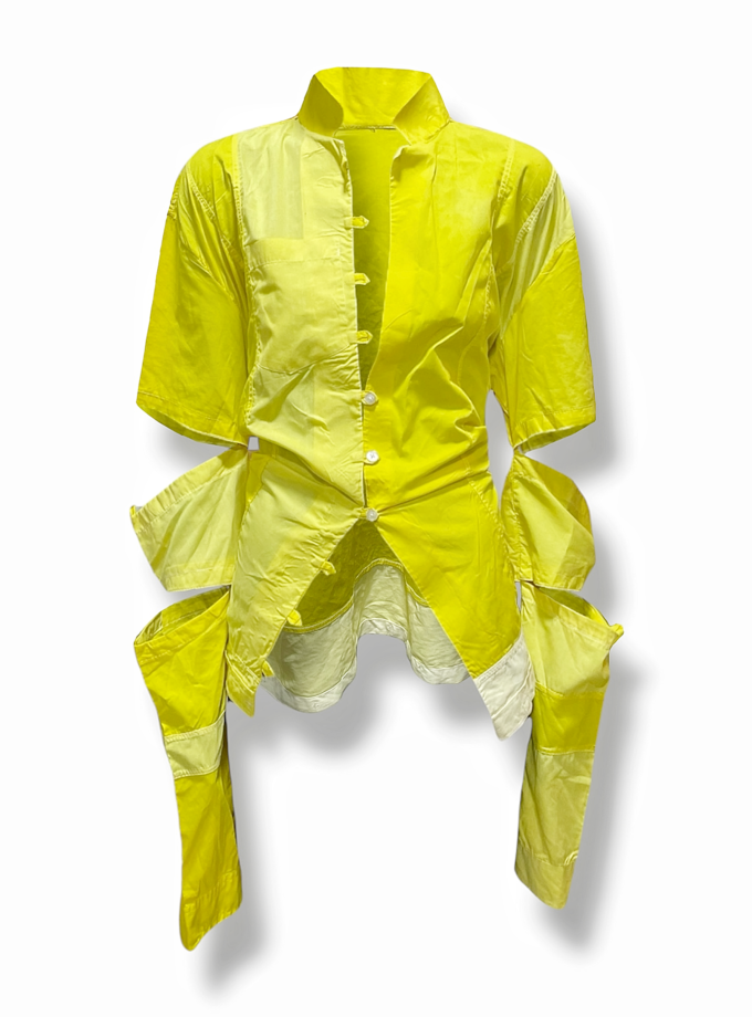 Double-Vented Back-Tie Shirt