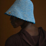 Earth Age blue helix bucket hat