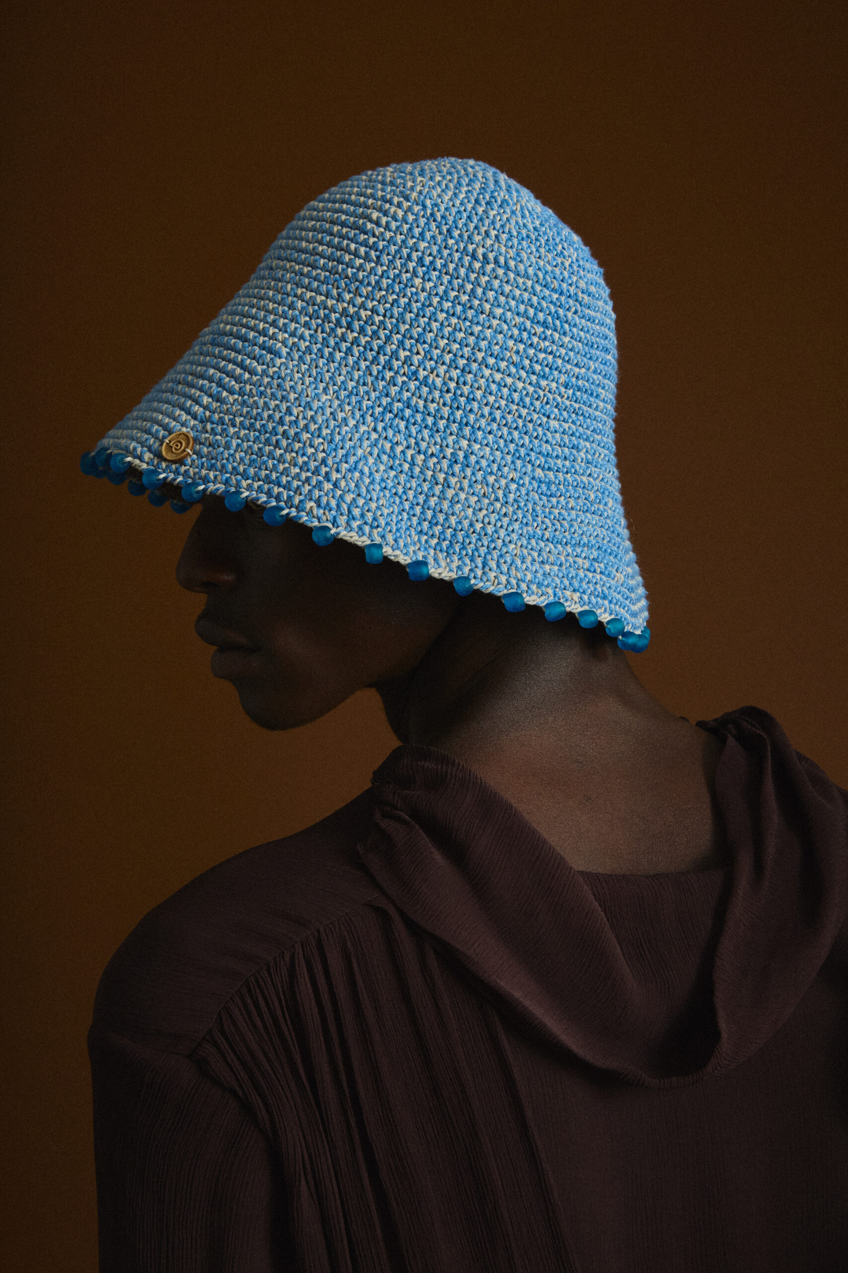 Earth Age blue helix bucket hat