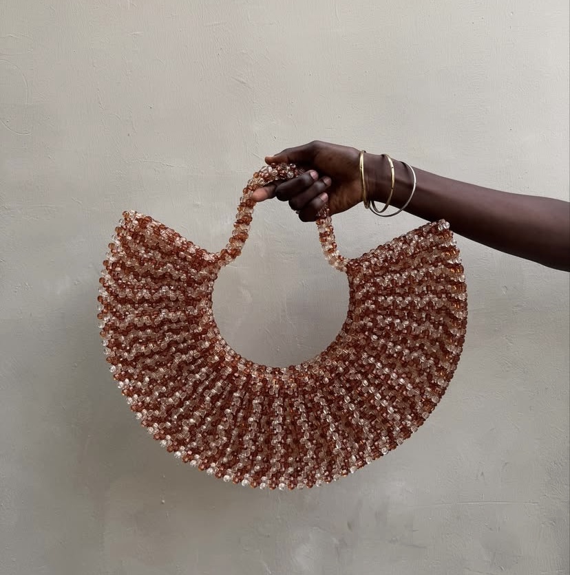 Queens arc beaded bag